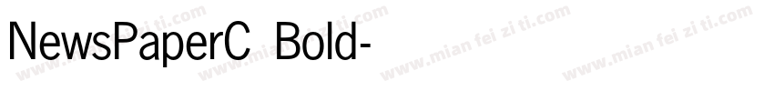 NewsPaperC Bold字体转换